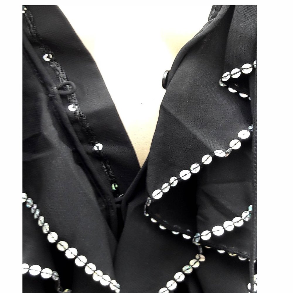 Kaelyn-Max Ruffle Sequin Boho Top - Picture 3 of 4